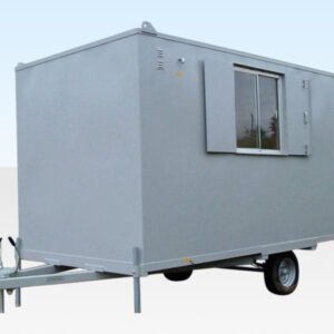 16FT X 7FT 6IN STEEL MOBILE ANTI-VANDAL OFFICE CABIN