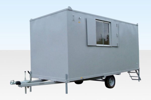 16FT X 7FT 6IN STEEL MOBILE ANTI-VANDAL OFFICE CABIN